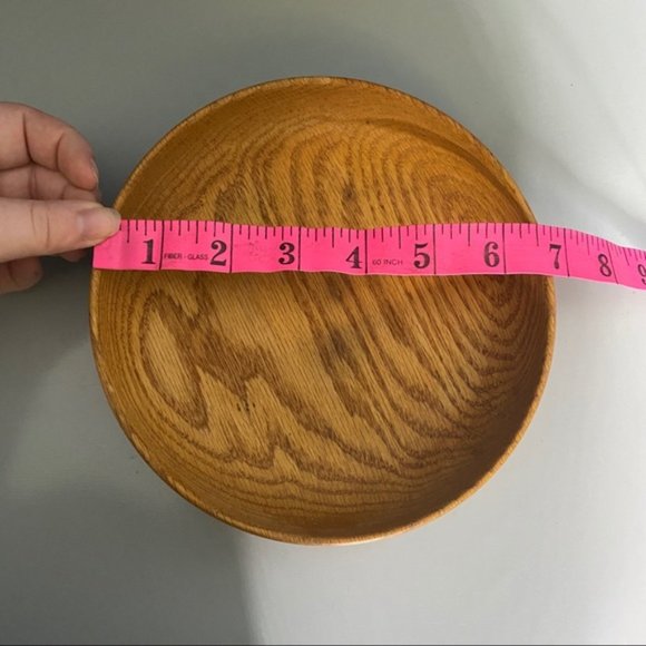 🎉4 for $20🎉Wooden Bowl 7 inches by 2 Inches Unkown Brand - Picture 4 of 9